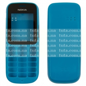 Корпус для Nokia 101 синий, передняя и задняя панели (класс ААА)